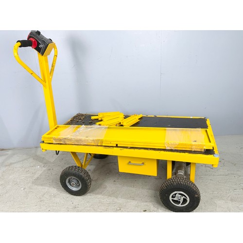 486 - INDUSTRIAL / GARDEN TROLLY  500KG MAX WORKLOAD ( GOOD CONDITION)