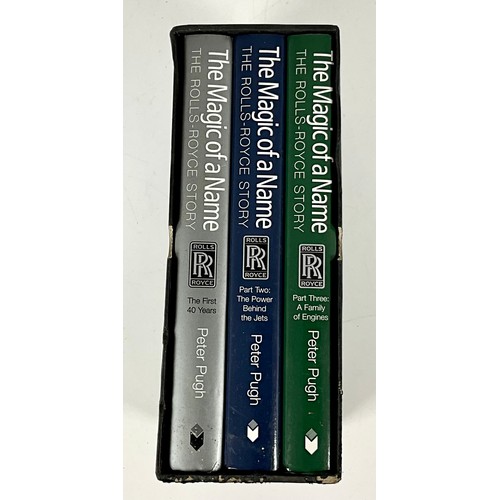 21 - BOXED SET OF BOOKS THE ROLLS ROYCE STORY 3 VOLUMES AUTHOR PETER PUGH