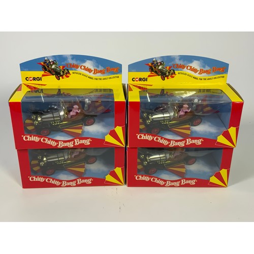 119 - CORGI, 4 BOXED IN VGC, CC03502 CHITTY CHITTY BANG BANG