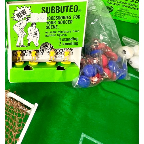 78 - SUBBUTEO TABLE FOOTBALL INC. 3 TEAMS AND ACCESSORIES