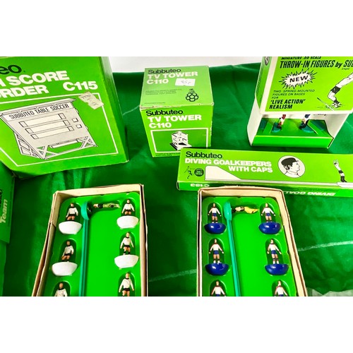 78 - SUBBUTEO TABLE FOOTBALL INC. 3 TEAMS AND ACCESSORIES