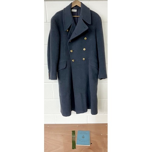 390 - WWII RAF OVERCOAT, SWEETHEART BROACH AND BOMBER COMMAND ROLL OF HONOUR