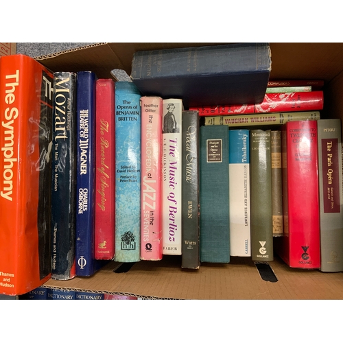 95 - 3 BOXES OF MUSIC AND CLASSICAL MUSIC BOOKS