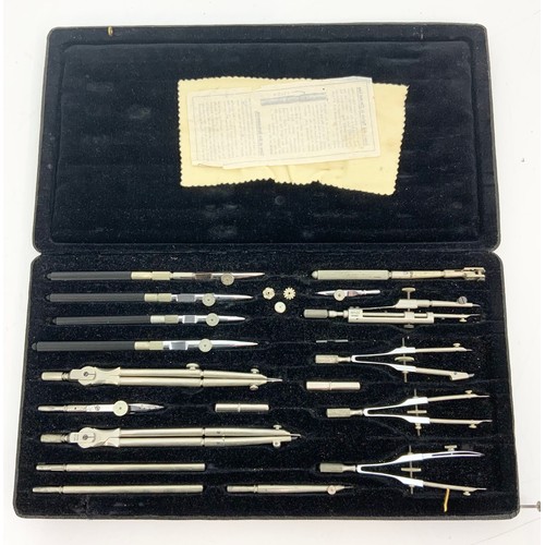 413 - CASED SET OF RIEFLER DRAWING INSTRUMENTS, COMPLETE