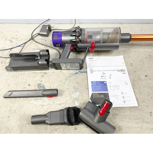 378 - DYSON CORDLESS VACUUM CLEANER & ACCESSORIES