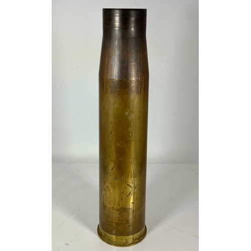 394 - BRASS SHELL CASE, 4.5 INCH APPROX 70 CM TALL, T598