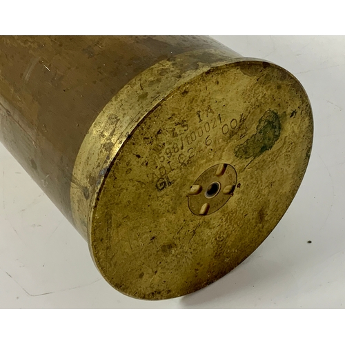 394 - BRASS SHELL CASE, 4.5 INCH APPROX 70 CM TALL, T598