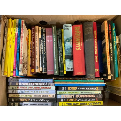 226 - TWO BOXES OF RAILWAY BOOKS, MIXED & ASSORTED TITLES