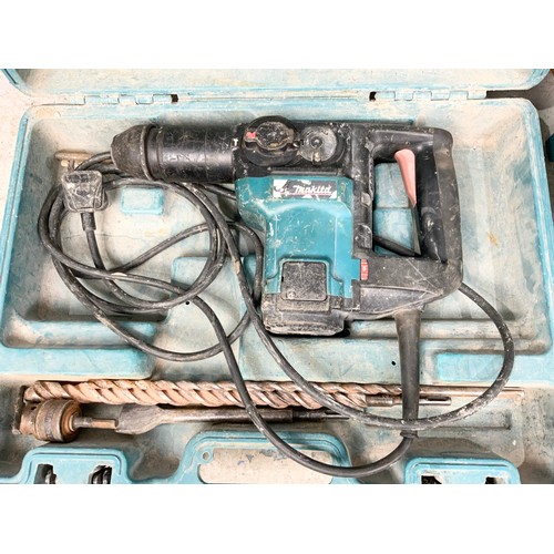 478 - A CASED MAKITA SDS DRILL AND  ONE OTHER MAKITA DRILL