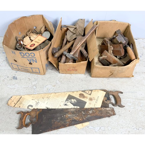 491 - LARGE QTY. VINTAGE TOOLS INC. PLANES ETC.