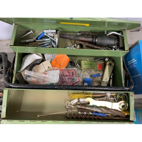 490 - SPANNERS & OTHER TOOLS  WITH EMPTY TOOL BOXES