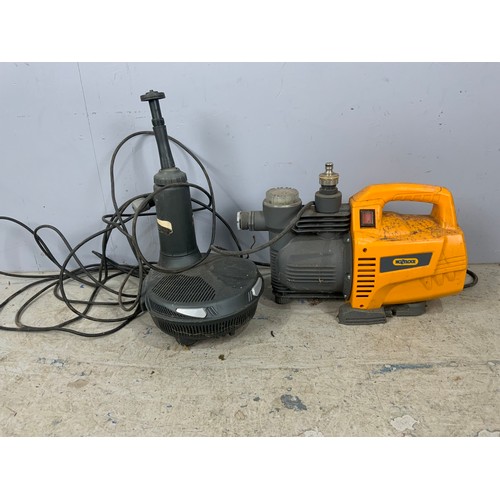 482 - HOZELOCK PRESSURE WASHER AND A WATER PUMP