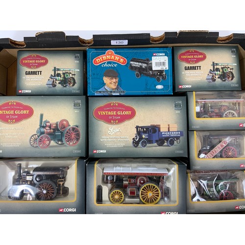 130 - A GOOD COLLECTION OF BOXED VINTAGE GLORY TRACTION ENGINES, STEAM LORRIES & DIBNAH’S CHOICE MODELS, I... 