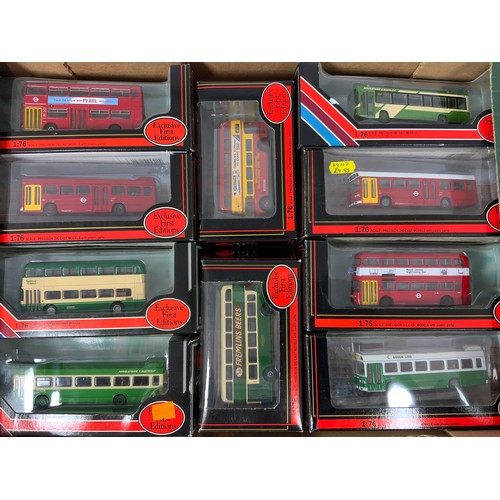 165 - MODEL BUSES, 10 BOXED OOC BUSES, MOSTLY RECENT EPOCH, SOUTHERN COUNTIES, GREEN LINE, LONDON AREA INC... 