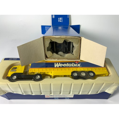 172 - CONRAD, GERMAN DIE CAST, 2 BOXED LORRIES, VOLVO F16& F10, CORGI WEETABIX, 2 X MINI CARS, 2 U/B MINIS... 