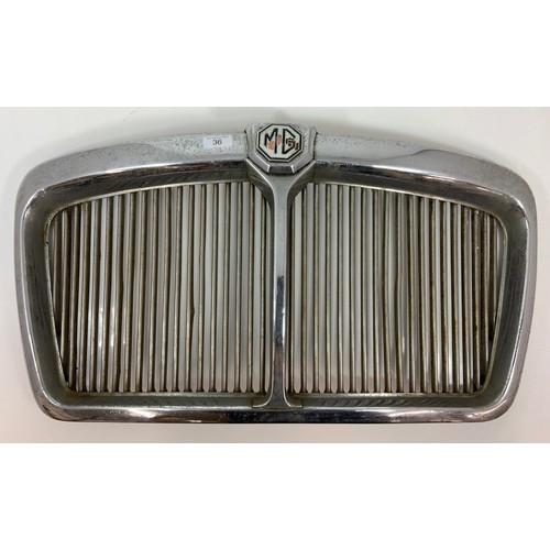 36 - MOTORING INTEREST A MG CAR FRONT GRILL