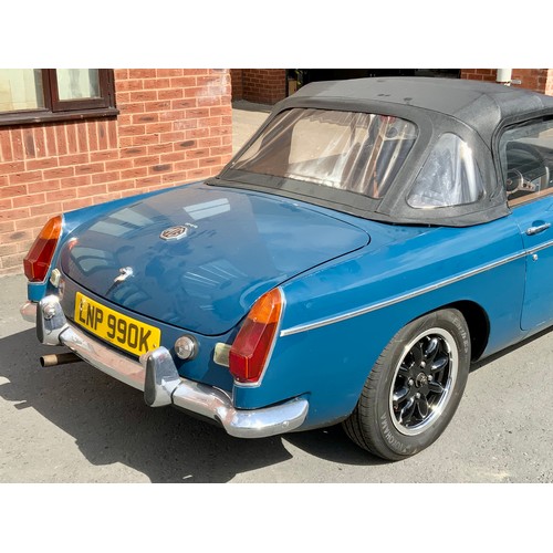 5 - MGB ROADSTER, REGISTRATION LNP990K  RECORDED MILEAGE 92,803. ONE OWNER FROM NEW, FIRST REGISTERED 1S... 