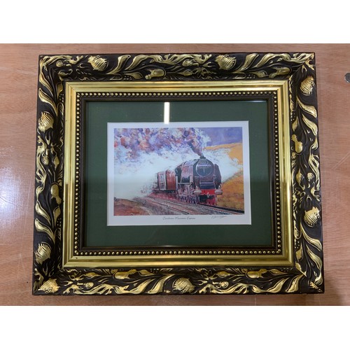 213 - COLLECTION OF ASSORTED RAILWAY PRINTS & PICTURES, AN ALAN WARD PRINT 'THIRSTY VICTOR', MINEHEAD, PLU... 