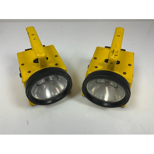 248 - 2 BARDIC LAMPS IN YELLOW