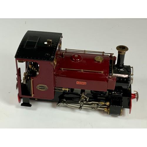 481 - LIVE STEAM, A ROUNDHOUSE 16MM/ 32MM GAUGE LOCO ‘JACK’ WITH STEAMING KIT - ADVISED THE LOCO NEEDS SER... 