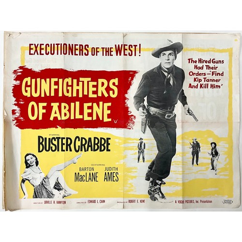 63 - 4 LARGE VINTAGE MOVIE POSTERS. EACH POSTER APPROX. 100cm X 76cm - SEE ALL IMAGES FOR INDIVIDUAL PICT... 