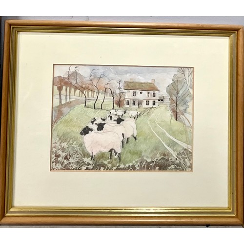 36 - MISC. WATERCOLOURS INC. LOCAL HEREFORDS. ARTISTS BARBARA GRAHAM, NIGEL MONTANDON. OTHER ARTISTS INC.... 