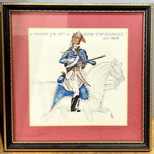 77 - MILITARY AND SPORTING PRINTS INC. TERENCE CUNEO AND FRAMED ROYAL ‘LETTERS’