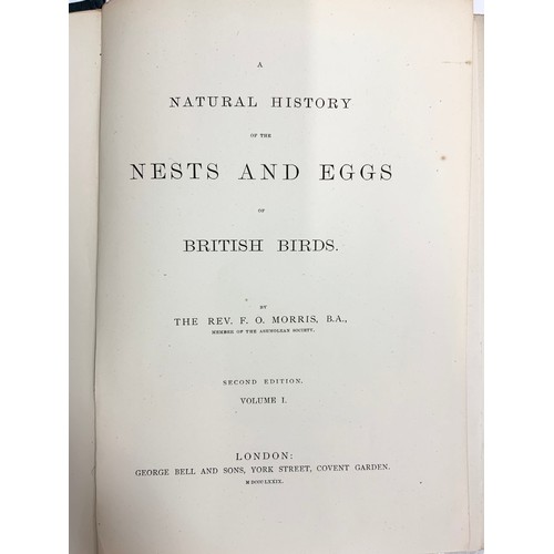 90 - 6 VOLUMES MORRIS’S BRITISH BIRDS & 3 VOLUMES NEST & EGGS OF BRITISH BIRDS