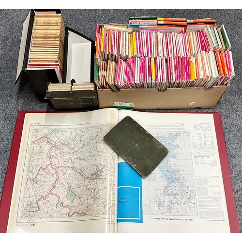 123 - LARGE QUANTIY OF VINTAGE ORDNANCE SURVEY MAPS