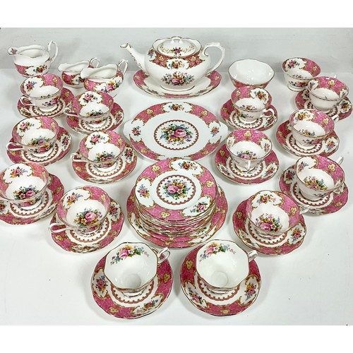 191 - ROYAL ALBERT LADY CARLYLE BONE CHINA TEA SERVICE