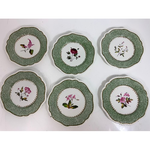 183 - MISCELLANEOUS CABINET PLATES WITH HAND PAINTED FLORAL DECORATION TOGETHER WITH A PORCELAIN BOWL WITH... 