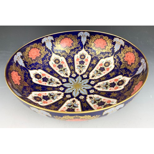 151 - IMPRESSIVE LYNTON PORCELAIN DERBY HAMILTON IMARI  BOWL 34cm DIAMETER