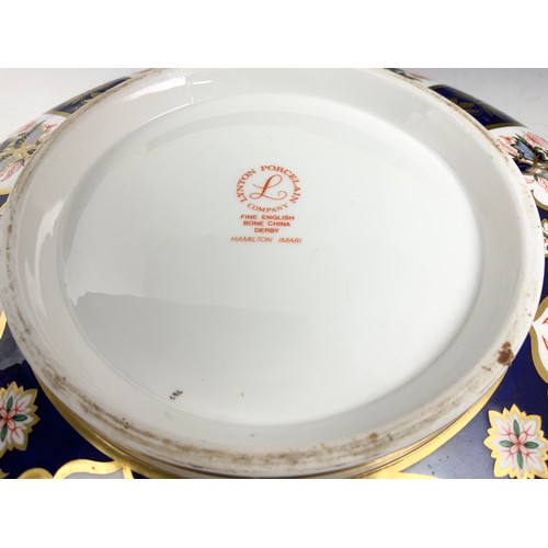 151 - IMPRESSIVE LYNTON PORCELAIN DERBY HAMILTON IMARI  BOWL 34cm DIAMETER