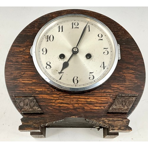 275 - ART DECO SMITH ELECTRIC MANTLE CLOCK, MODERN SMITHS BATTERY WALL CLOCK AND 1 OTHER VINTAGE MANTLE CL... 