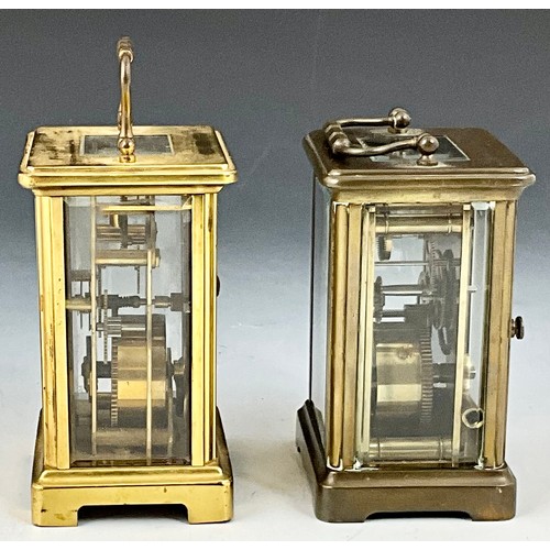 277 - 2 FRENCH CARRIAGE CLOCKS AND 1 BRITISH. BAYARD 8 DAY FRENCH CARRIAGE CLOCK, 1 OTHER FRENCH CARRIAGE ... 