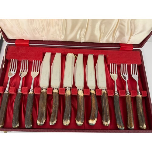 294 - SILVER PLATED WARE  ETC INC CASED BONE HANDED CUTLERY BOXED , 7 BAR TOAST RACK ETC