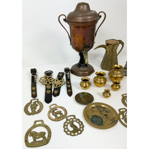 305 - COLLECTION OF BRASS & COPPER INC HORSE BRASSES