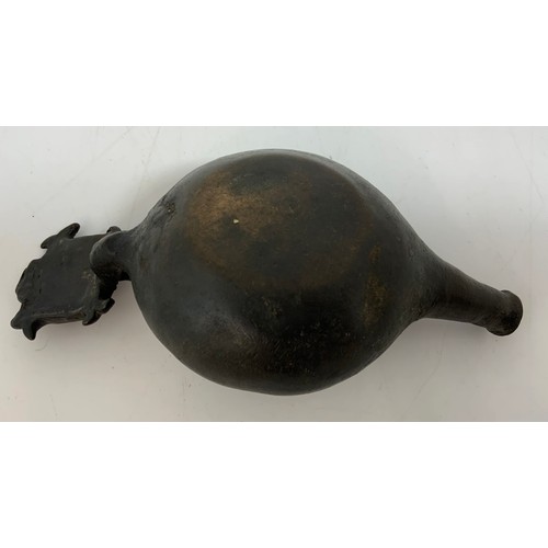 331 - PRIMITIVE BRONZE VESSEL 21cm LONG