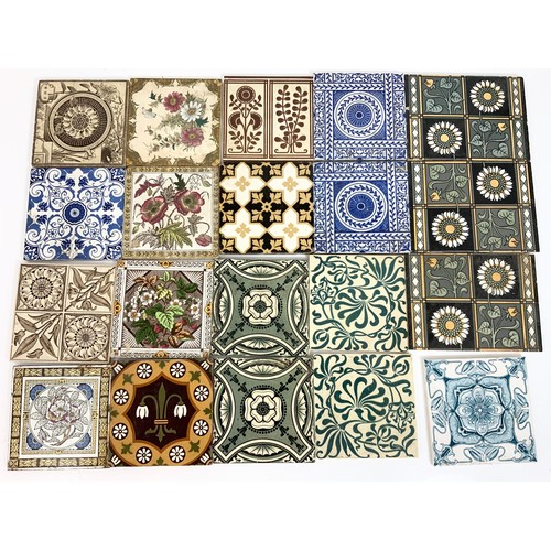 232 - 20 ART NOUVEAU TILES