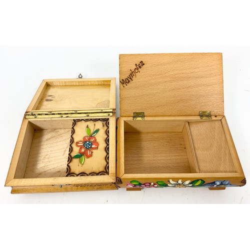 346 - 2 CONTINENTAL MUSIC / JEWELLERY BOXES