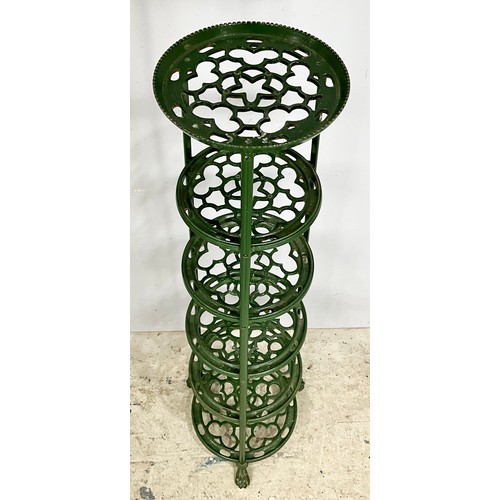 411 - CAST PAN STAND 6 TIER, POSSIBLY LE CRUESET