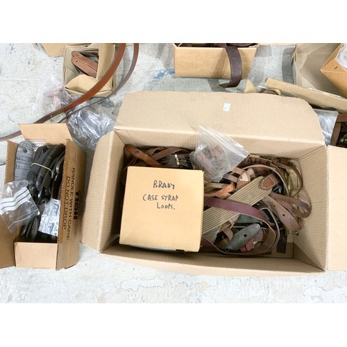 435 - LARGE QUANTITY MISCELLANEOUS LEATHER  BELTS, STRAPS ETC