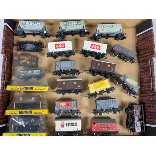 374 - 00 GAUGE ROLLING STOCK, 12 WRENN, 3 GRAHAM FARISH WAGONS & 3 LIMA YEOMAN WAGONS