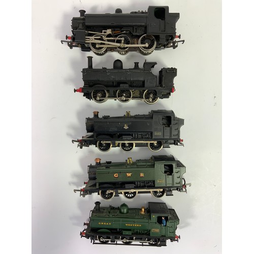 466 - PANNIER SELECTION, 5 GWR PANNIER CLASS LOCOMOTIVES, LIMA X2 & HORNBY X3