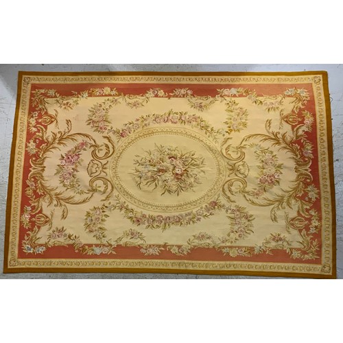 710 - AUBUSSON STYLE CARPET 280cm x 177cm