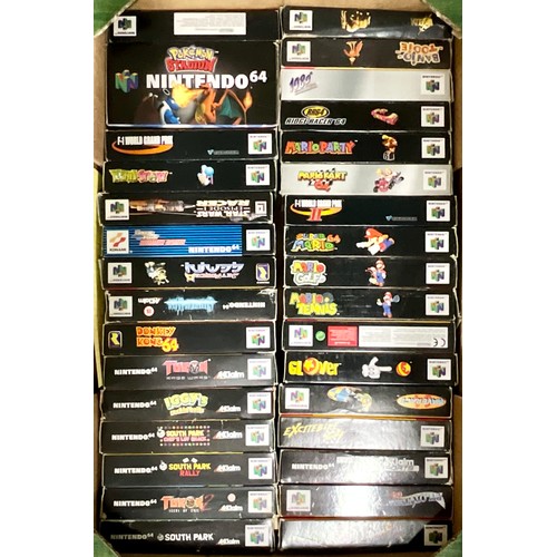 39 - BOXED NINTENDO 64 GOLDENEYE, ADDITIONAL CONTROLLER AND QUANTITY OF GAMES