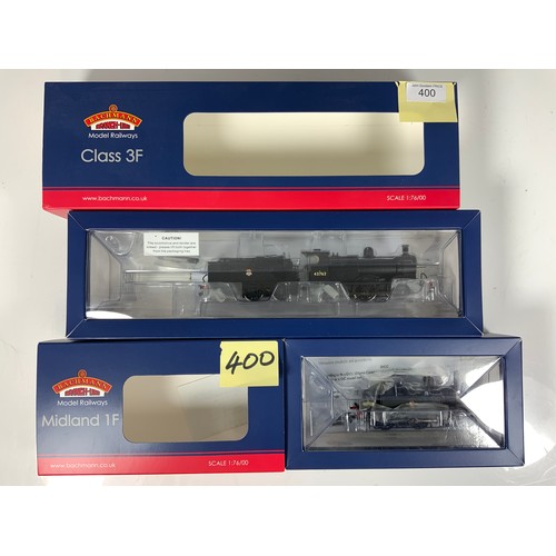 400 - BACHMANN 2 BOXED MODELS, 31-432 1F 41798 6DCC READY, & 31-626 3F 43762, 21DCC READY, BOTH APPEAR TO ... 