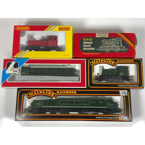 395 - DIESEL SELECTION, MAINLINE CLASS 45, D100 GREEN, CLAS3 03, D2179, HORNBY R 283 RAILROAD, 0-4-0 DH BA... 