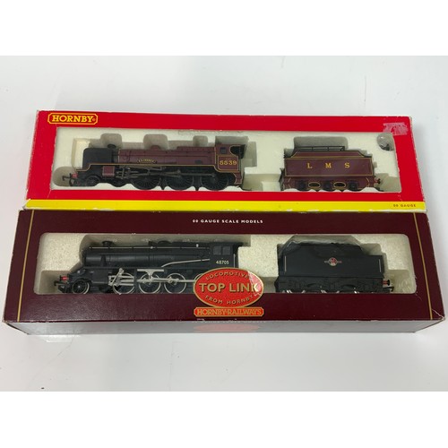 407 - HORNBY, 2 BOXED 00 SCALE LOCOMOTIVES, R2182A LMS 4-6-0 PATRIOT CLASS 5XP, EC TRENCH & R 2055, EX LMS... 