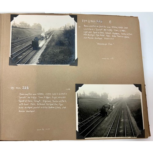 252 - RAILWAY PHOTO ALBUM, BLACK & WHITE COLLECTION OF STEAM ERA, INC. GARRETTS, RURAL RAILWAYS, EAST ANGL... 